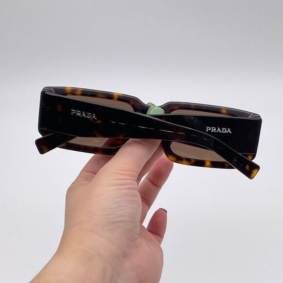 BRAND NEW PRADA PR06YS 2AU8C1 Tortoise/ Dark Brown Unisex Sunglasses - Picture 9 of 10